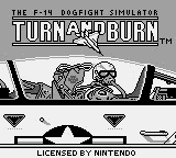 Turn and Burn Title Screen